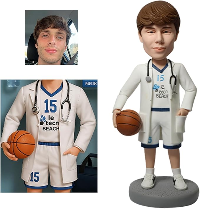 Custom Bobblehead Action Figure, Personalized Full Body Figurine