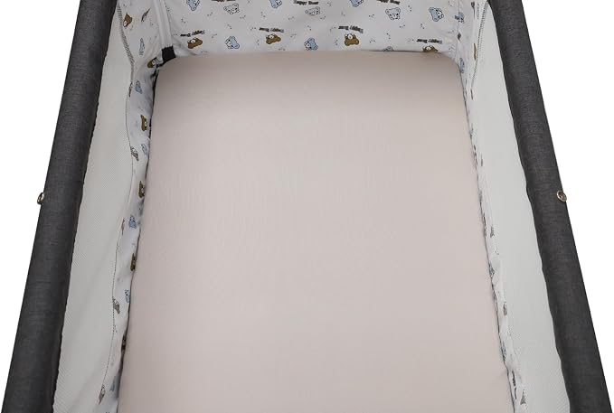 Stretchy Fitted Crib Sheets Set 2 Pack Portable Crib Mattress Topper for Baby Girl Boy,Ultra Soft Jersey Material, Cream & Dinosuar