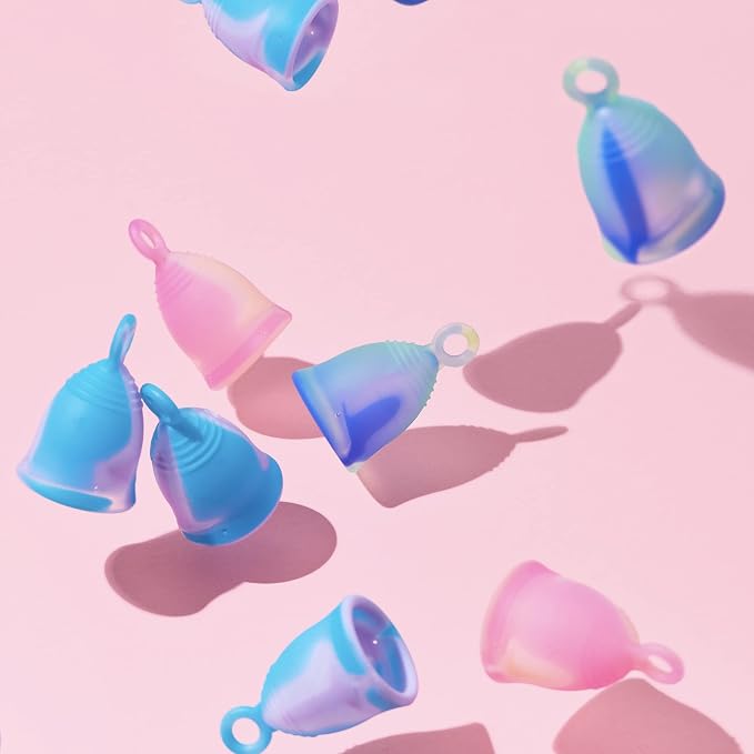 Peachlife Mini Ring Menstrual Cup – Small, Extra Firm | Reusable Silicone Tampon & Pad Alternative with Loop Pull Stem for Easy Removal | Leak-Proof Period Protection with Peachcup