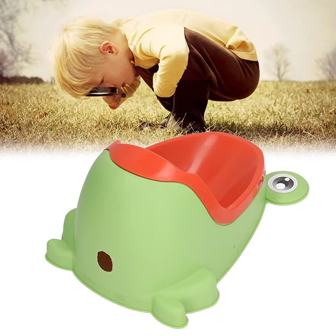JTLB Frog Potty Training Urinal, Cute Frog Shape Cute Toddler Urinal Potty Training Urinal for Boys with Funny Aiming Target (Yellow)