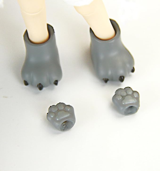 YMY Cat Hands cat feet ob11 Doll Shoes gsc Clay Human bjd 1/12 Scale Doll Shoes(2 Pairs)