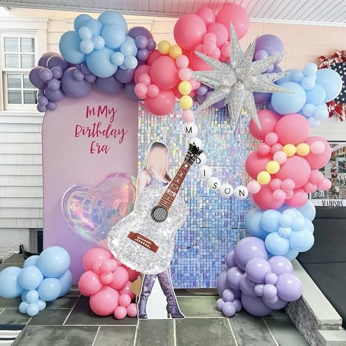 Kpop Balloons Music Party Guitar Balloons for Rock and Roll Party/Kpop Music Party Decoration/Disco Party Decoration/Demon Hunters Party Balloons