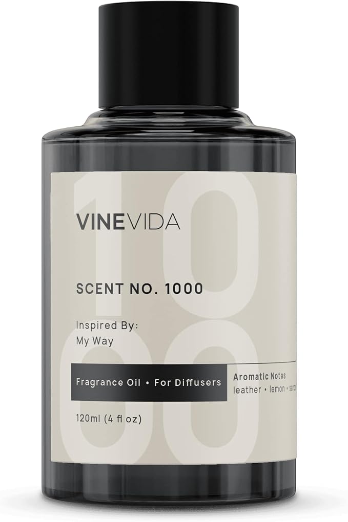 VINEVIDA (4oz) Hotel Fragrance Collection Diffuser Oil - Scents for Home - Cold Air Diffuser Oil - Essential Oil - No.1000 Inspired by My Way