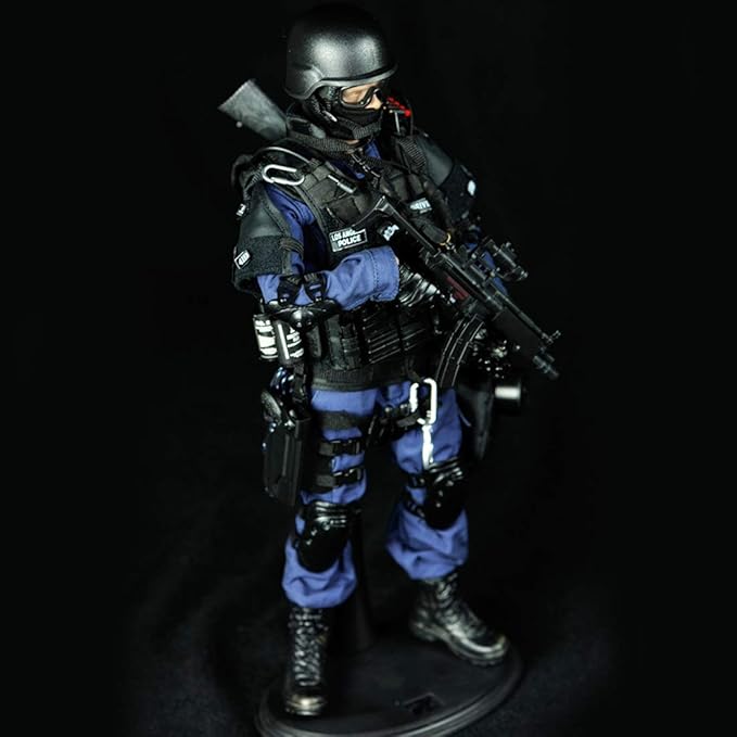 12inch Soldier Action Figure Model, 1/6 Scale Realistic Army Military Police Soldier Model Set with Accessories Collection Toys