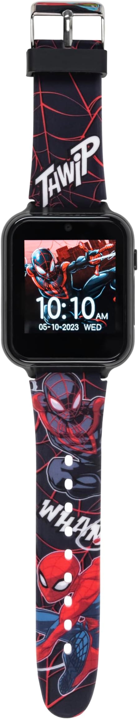 Marvel Spider-Man Kids Smart Watch – Touchscreen Interactive Watch with 10 Customizable Clock Faces, Built-in Camera, Video Recorder, Alarm, Calculator, Games & Pedometer – Fits Wrists 5.5" to 8"