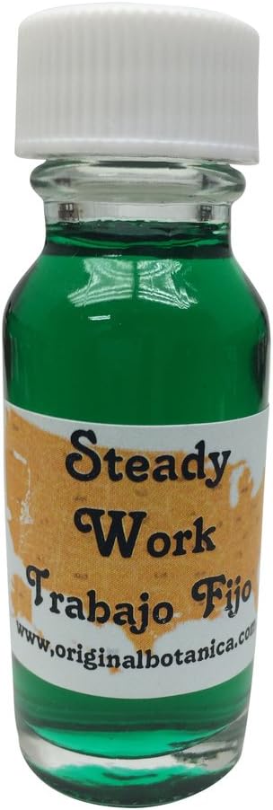 Original Products Steady Work Oil Spiritual Healing Witchcraft Magical Anointing Oils for Spells and Candles Prayer Ritual Cleansing Protection Voodoo Hoodoo