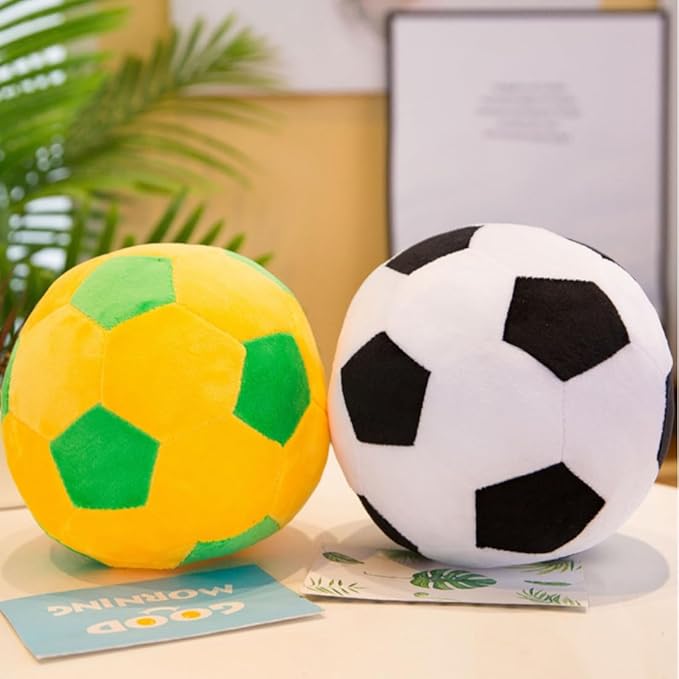 Soccer Ball Sports Pillow Fluffy Soft Throw Pillow Toy ，9" Orbicular Durable Sport Soccer Ball Plush Toys,Plush Pillow Toys Gift for Kids Boy Girls Children Room Decoration