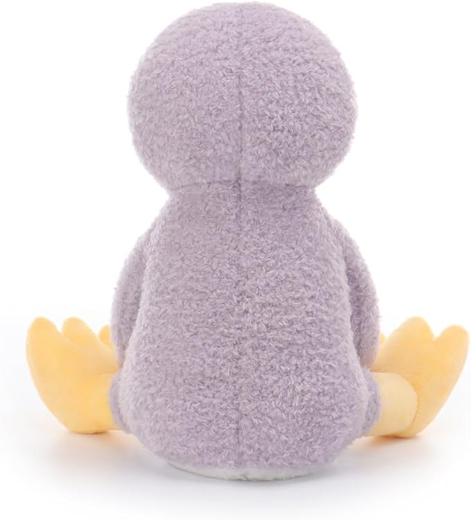 Apricot Lamb Purple Velvet Penguin Stuffed Animals for Kids, Soft Cute Plush Toys for Baby Girl and Boy, 8.7 Inches