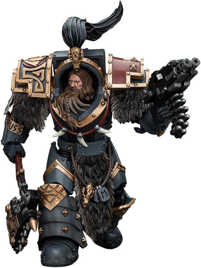 JOYTOY1/18 Warhammer The Horus Heresy Action Figure 5.59 inch Space Wolves Varagyr Wolf Guard Squad Varagyr Terminator 2 Collection Model Birthday Gift