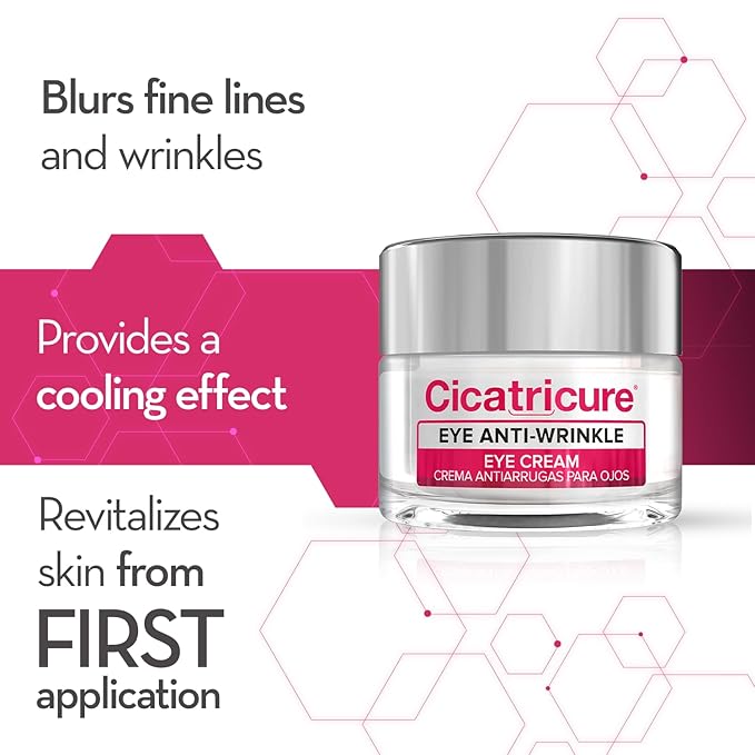 Cicatricure Blur & Filler Anti-Wrinkle Eye Treatment: Advanced Formula for Fine Lines, Under-Eye Bags & Skin Rejuvenation, Hydrating Eye Cream for Daily Use, 0.5 Ounce