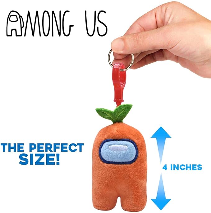 Just Toys LLC Among US 3" Plush Backpack Hangers