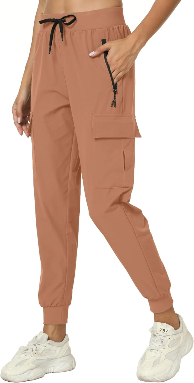 Women's Joggers Cargo Pants Lightweight Quick Dry Hiking Running Pants for Athletic Casual & Outdoor