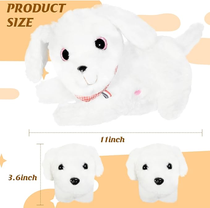 Nurturing Dog Stuffed Animal with 2 Plush Babies, Dog Baby Stuffed for Girls and Boys Plushy Mommy Puppy with Baby Puppies for Birthday Party Favors Gifts