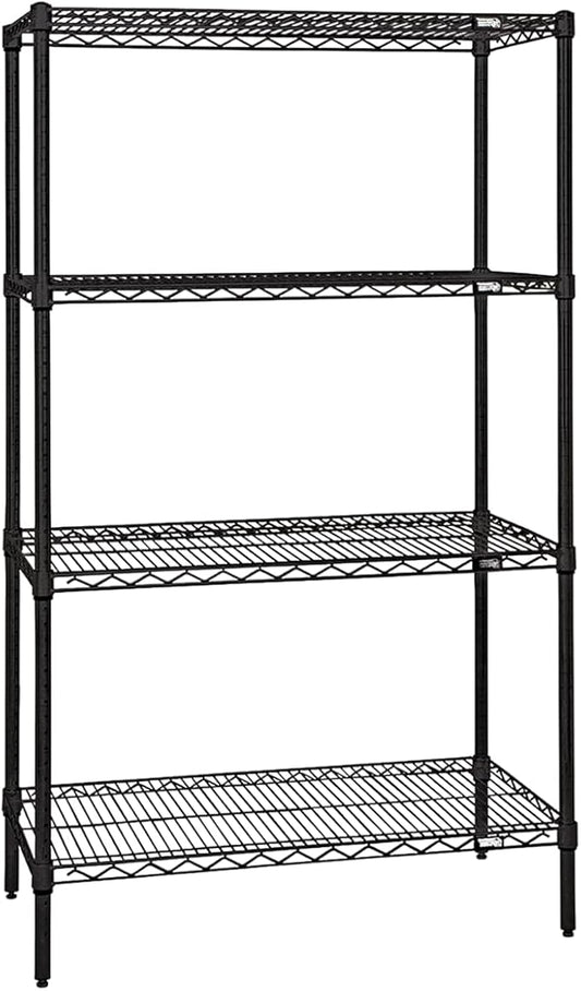 WIRE 4 SHELF STARTER KIT BLACK 54in