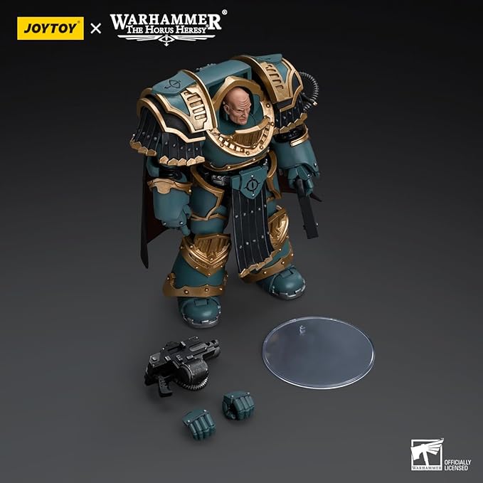 Joytoy Warhammer The Horus Heresy Sons of Horus 1:18 Action Figure Mecha Joy Toy Legion Praetor in Cataphractii Terminator Armour Collection Model Anime 4.9 inch