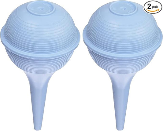 DMI Reusable Nasal Aspirator for Baby & Ear Bulb Syringe for Infant - Gentle Mucus Removal Suction to Clear Airway & Nasal | Baby Congestion Relief Nose Sucker for Baby (Pack of 2)