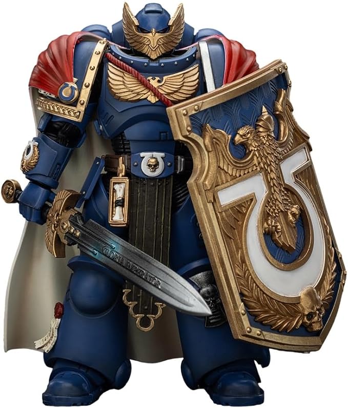 JOYTOY Warhammer 40,000 1/18 Action Figure-Ultramarines Victrix Honour Guard with Storm Shield and Power Sword-Collection Model Birthday Gifts