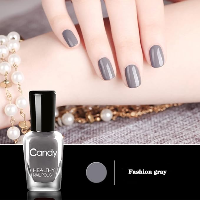 Non Toxic Nail Polish Set, Easy Peel Off and Fast Dry NailPolish Set for Pack, Eco Friendly & Organic Water Based Nail Polish for Women,Teens (18 Bottles)