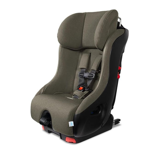 Clek Foonf Convertible Car Seat with Rigid Latch System, Crumple Zone Safety System, Adjustable Headrest, Reclining Design, Anti-Rebound Bar & Flame Retardant-Free (Highlands Ziip)