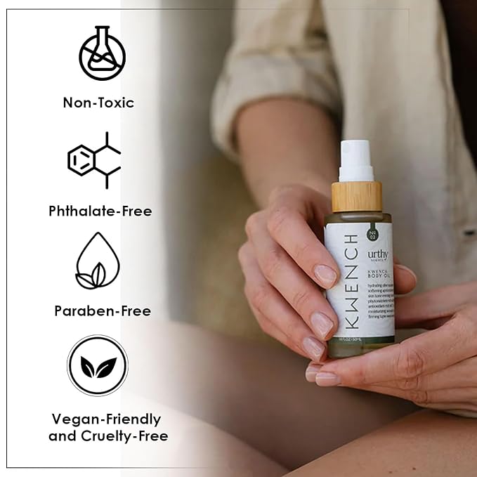 Body Oil, Organic Avocado and Sunflower Oil, Body Oil for Sensitive Skin, Hydrating and Moisturizing Botanical Blend Oil, Body Massage Oil for Radiant and Healthy Glow (1.6 Fl Oz, Native Ink)