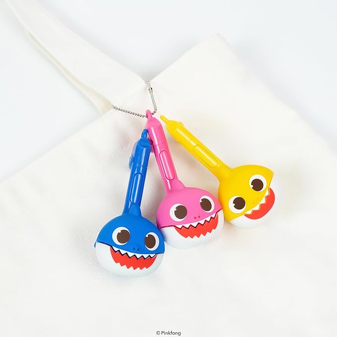 Otamatone Melody [Special Baby Shark Edition] Portable Mini Size Electronic Keychain Musical Toy from Japan – by Maywa Denki [English Instructions] – Mommy Shark
