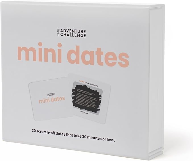 Mini Dates – Date Night Ideas for Busy Couples | 30 Meaningful Dates Under 30min | The Original Scratch-Off Date Night Game | Couples Gift