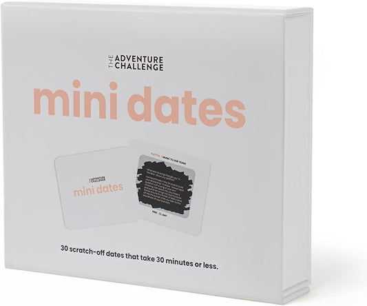Mini Dates – Date Night Ideas for Busy Couples | 30 Meaningful Dates Under 30min | The Original Scratch-Off Date Night Game | Couples Gift