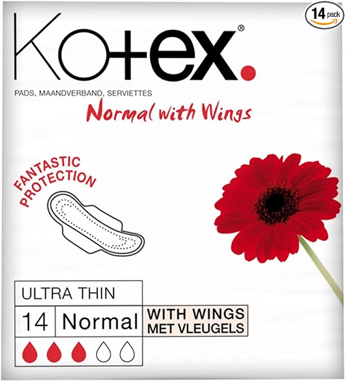 Kotex Ultra Thin Normal Plus Sanitary Towel Pads, 14 in a Pack