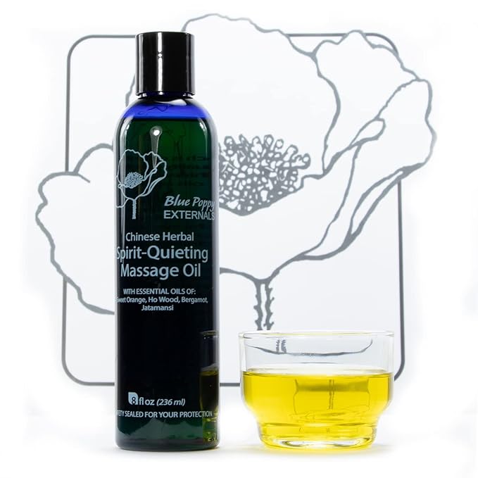 Spirit Quieting Massage Oil (8 Fl Oz) - Blue Poppy