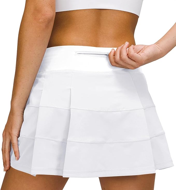 Athletic Tennis Golf Skorts Skirts for Women with Pocket Workout Running Sports Pleated Skirts Casual