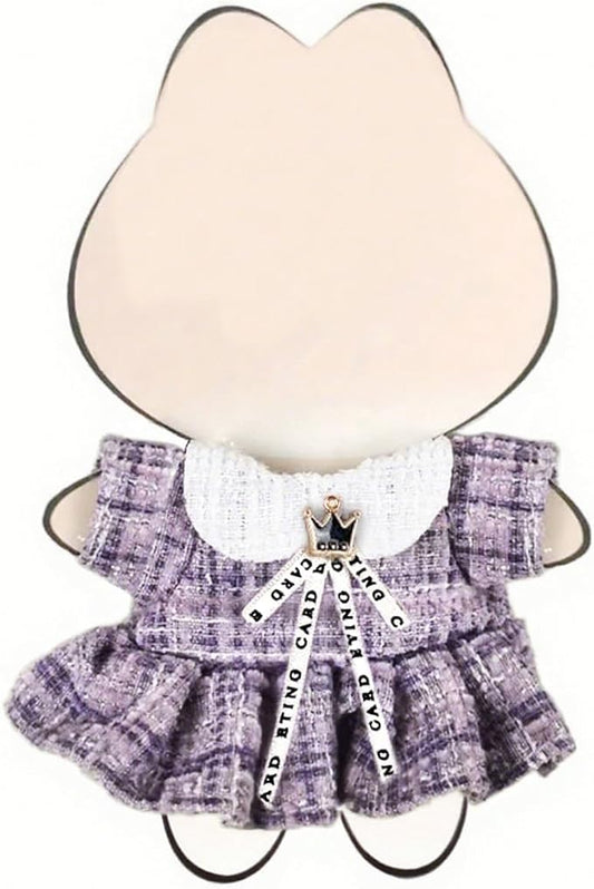 Doll Outfit Set for 17cm, Premium Fashion Dresses with Accessories, Luxury Chic Doll Clothing & Style Bundle, (NO Doll)