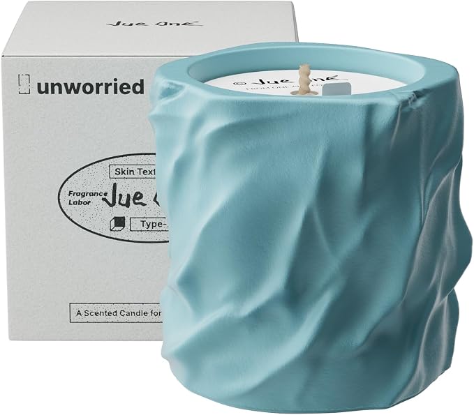 Scented Candles for Home, Natural Soy Wax Candles, Cement Jar Luxury Aromatherapy Candles for Stress Relief, Highly Scented Housewarming Gifts for Women and Men (Ocean)