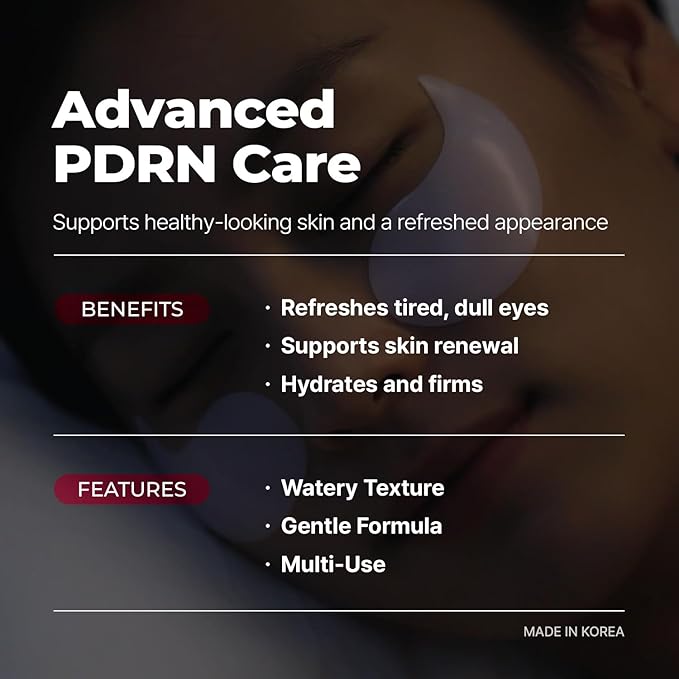 BACIEL - Hydrogel Under Eye Pacthes with PDRN 1000ppm, Collagen and Peptide (30 pairs) - Reduce Fine lines, Wrinkles - Mask For Puffy eyes, Eye bags, Dark Circles