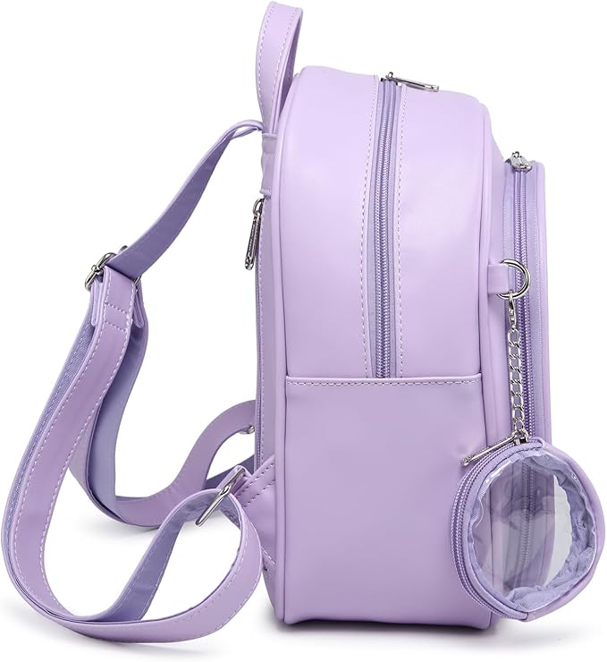 CHERRY SAUCE Kawaii Backpack PU Leather Ita Bag Aesthetic Cute Purse Pin Display