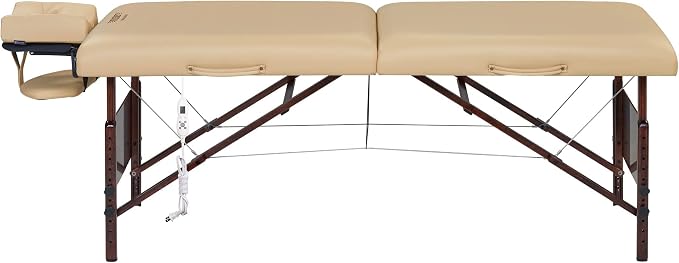 Master Massage 30" Del Ray Heated Portable Thermal-Top Massage Table Package, Foldable Spa & Tattoo Bed