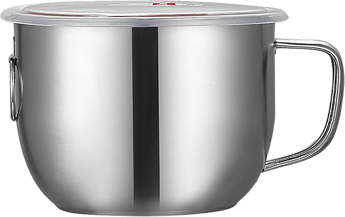 Stainless Steel Stock Pot, Korean Ramen Cooking Pot, Multifunctional Nonstick Ramen Noodle Soup Pot with Handle, for Pasta, Soup, Spaghetti, Nonstick Fast Heating