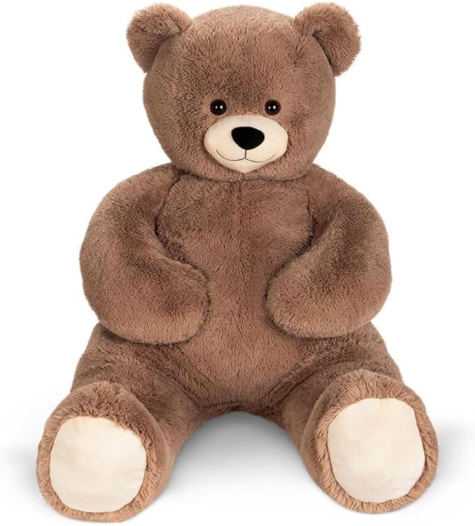 Vermont Teddy Bear Giant Teddy Bear Stuffed Animal - 4 Foot Big Teddy Bear from Giant Cuddle Collection - Collectible Plushies for Kids & Adults - Emotional Support Plush Crafted in The USA