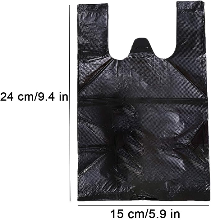 Sanitary Napkin Disposal Bags, 400 PCS Personal Disposal Bags for Women Trash Bags with Handle for Feminine Hygiene Product - Black
