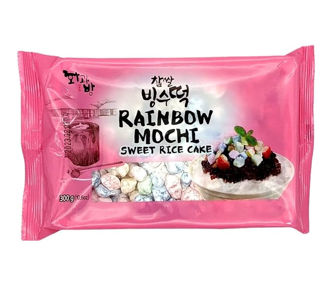 Rainbow Sweet Rice Cakes Mochi 300g (Pack of 2)
