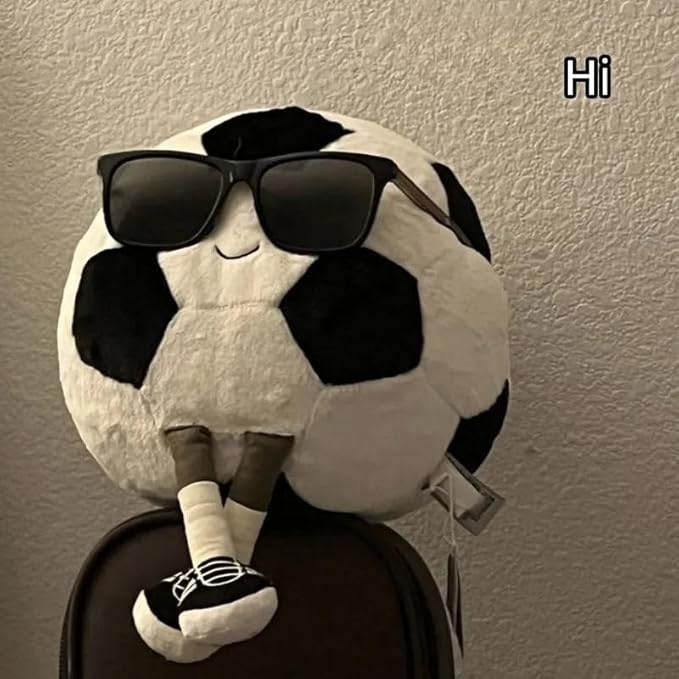 13.7" Cute Football Plush Toys Soft Stuffed Sport Throw Pillow Plush Ball Gift for Kids Birthday and Christmas Decoration (Football)
