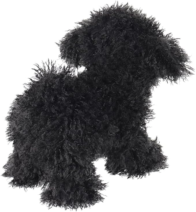 Apricot Lamb Toys Plush Black Poodle Dog Puppy Stuffed Animal Soft Cuddly Perfect for Child 8.3 Inches