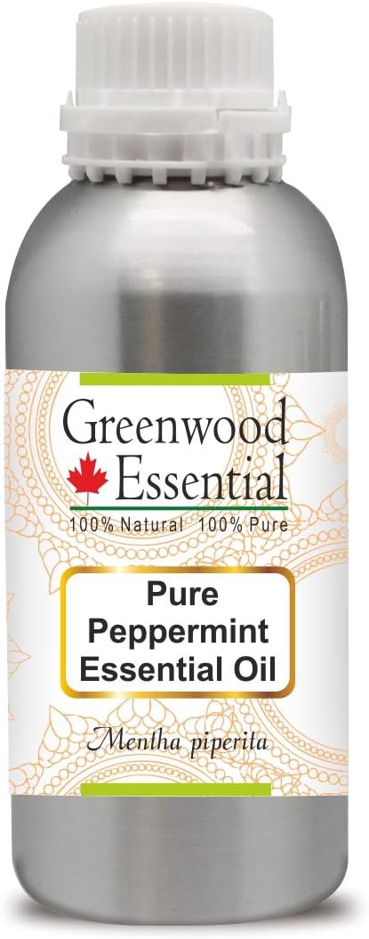 Greenwood Essential Pure Peppermint Essential Oil (Mentha piperita) Steam Distilled 1250ml (42.2 oz)