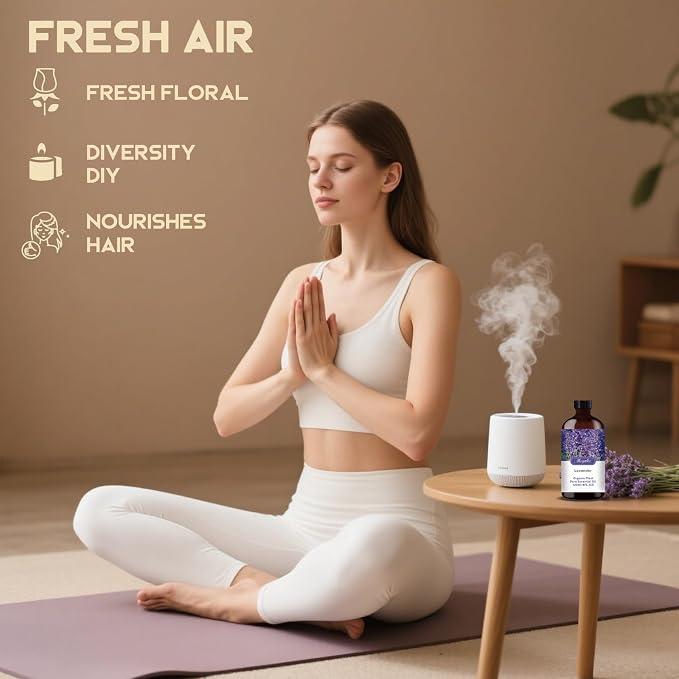 Lavender Essential Oil-4.33 fl oz for Diffuser, Massage, Skin Care, DIY Soap, Candle, Meditation, Yoga, Relaxation, Gift Ready