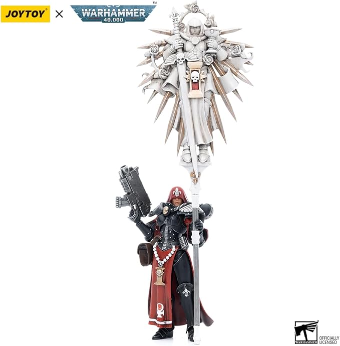 JOYTOY 1/18 Action Figures - Warhammer 40,000 Adepta Sororitas lmagifier Sister Saelon - 4‘’,Classic Character,Collectible,Age 15 and Above