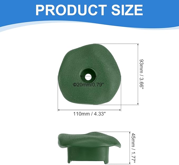 PATIKIL Rock Climbing Holds, Climbing Rock Wall Grips Play Set Climber Attachments with Single Holes for Playground