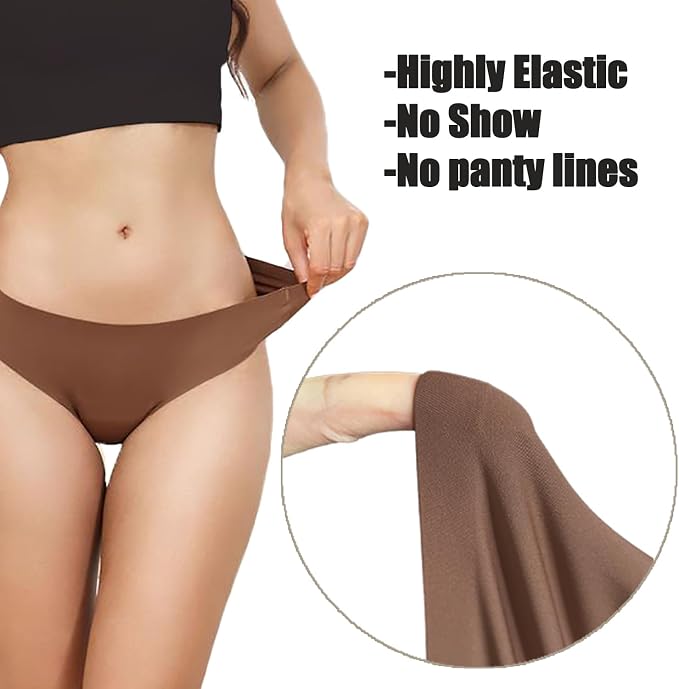 Camel Proof Underwear for Women Low Waist Seamless G-string Gym No Show Thong Panty Liners Concealer Underwear