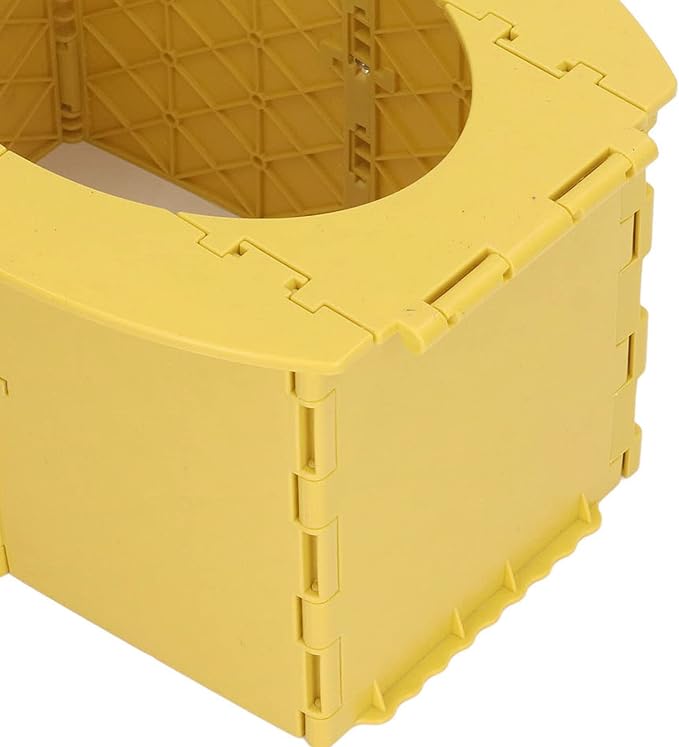 KIMISS Foldable Portable Toddler Potty - Travel & Camping Baby Toilet for Easy on Long Drives (Yellow)