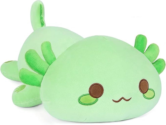 Onsoyours Cute Axolotl Plushie, Soft Stuffed Animal Salamander Plush Pillow, Kawaii Plush Toy for Kids (Green Axolotl, 13")
