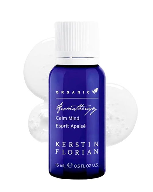 Kerstin Florian Organic Calm Mind Aromatherapy Oil | with Lavender | Peppermint and Cajeput (.5 fl oz)