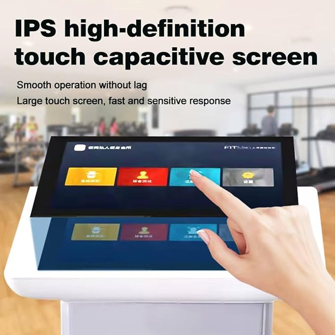 10.1 inch HD Touch Bioimpedance Analysis Machine, Smart Body Composition Health Assessment Body Scanner, Height Body Fat Analyzer, Support Multiple Users